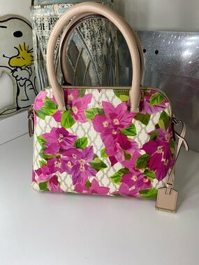 Kate Spade Storybook Pink Floral Satchel Crossbody